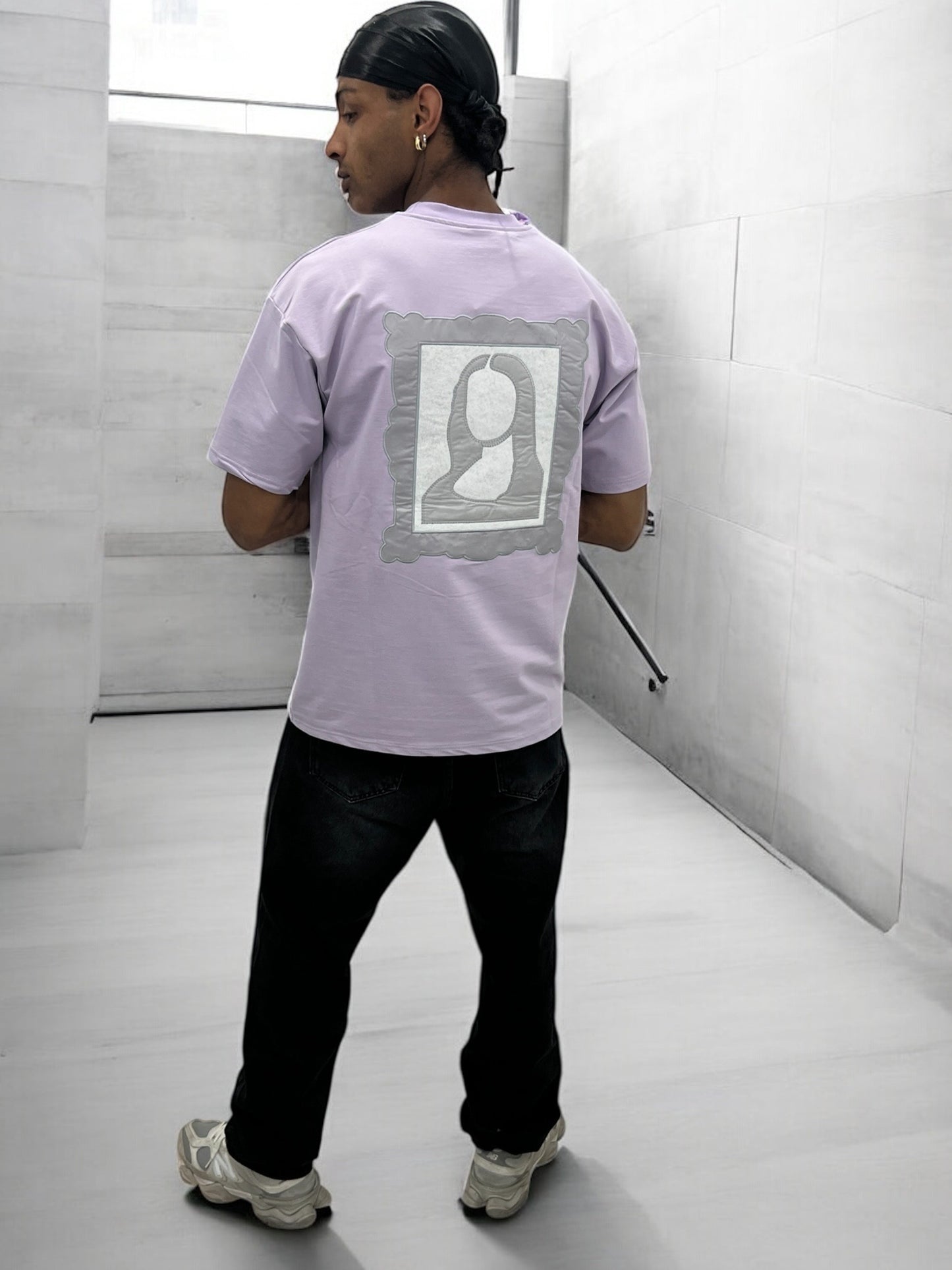 T-shirt Art Class – Mona Stylisée (Lilas)