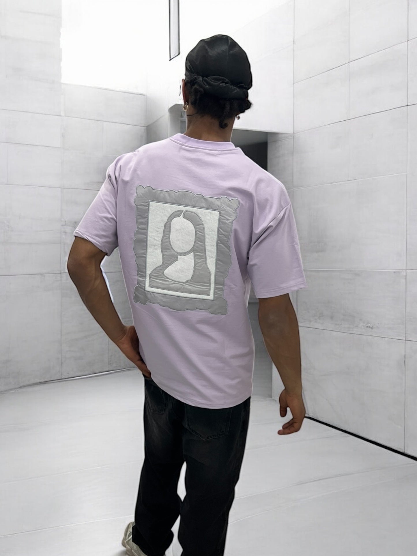 T-shirt Art Class – Mona Stylisée (Lilas)