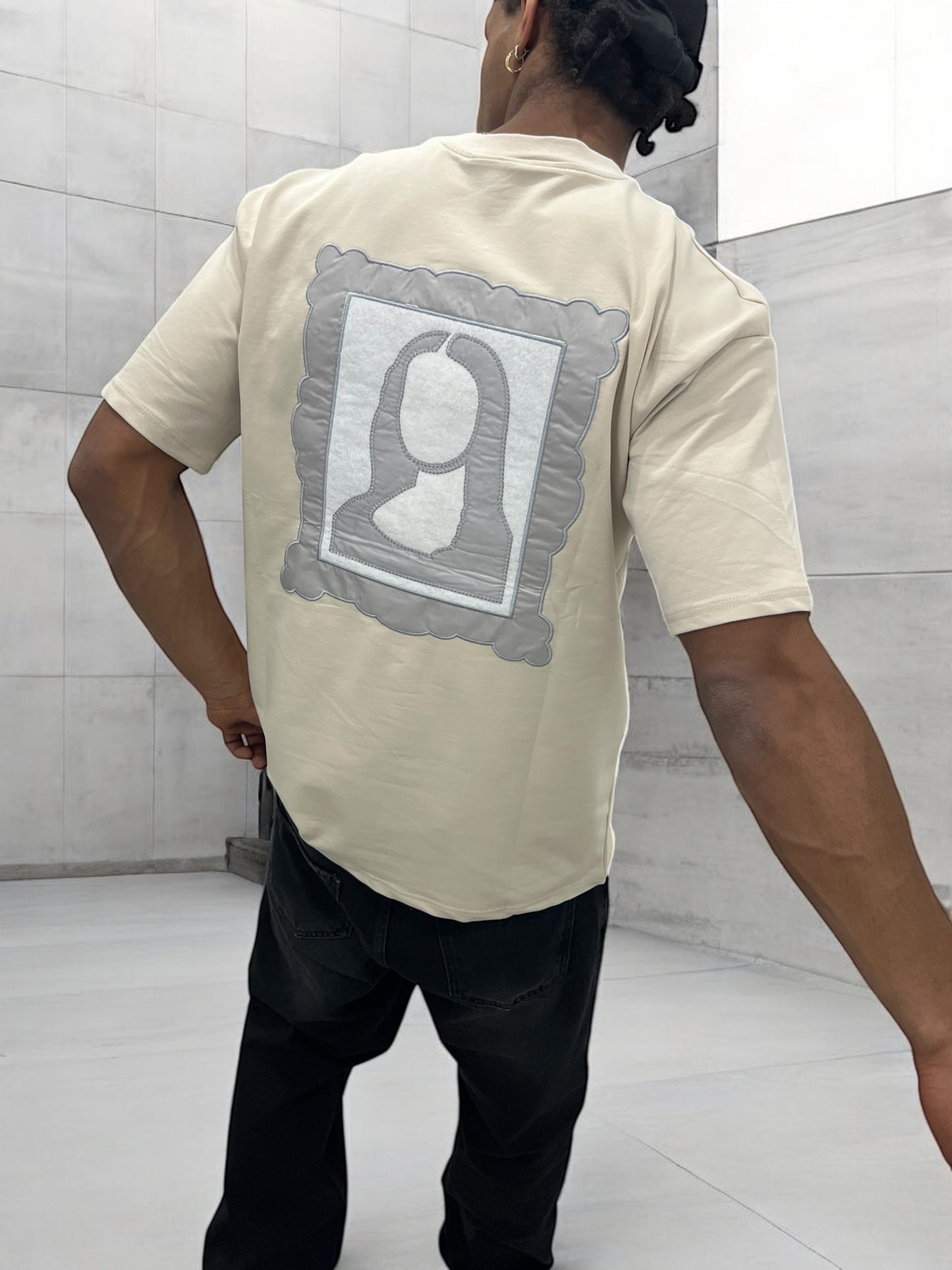 T-shirt Art Class – Mona Stylisée (Beige)
