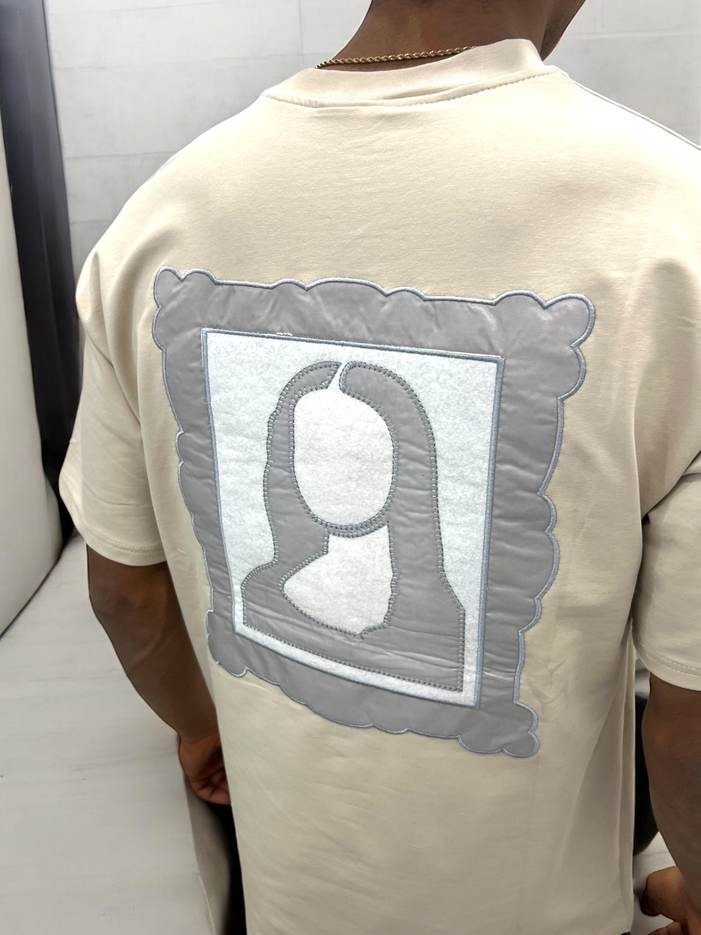 T-shirt Art Class – Mona Stylisée (Beige)