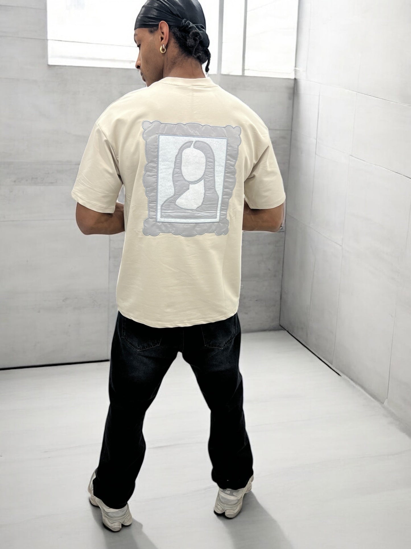 T-shirt Art Class – Mona Stylisée (Beige)