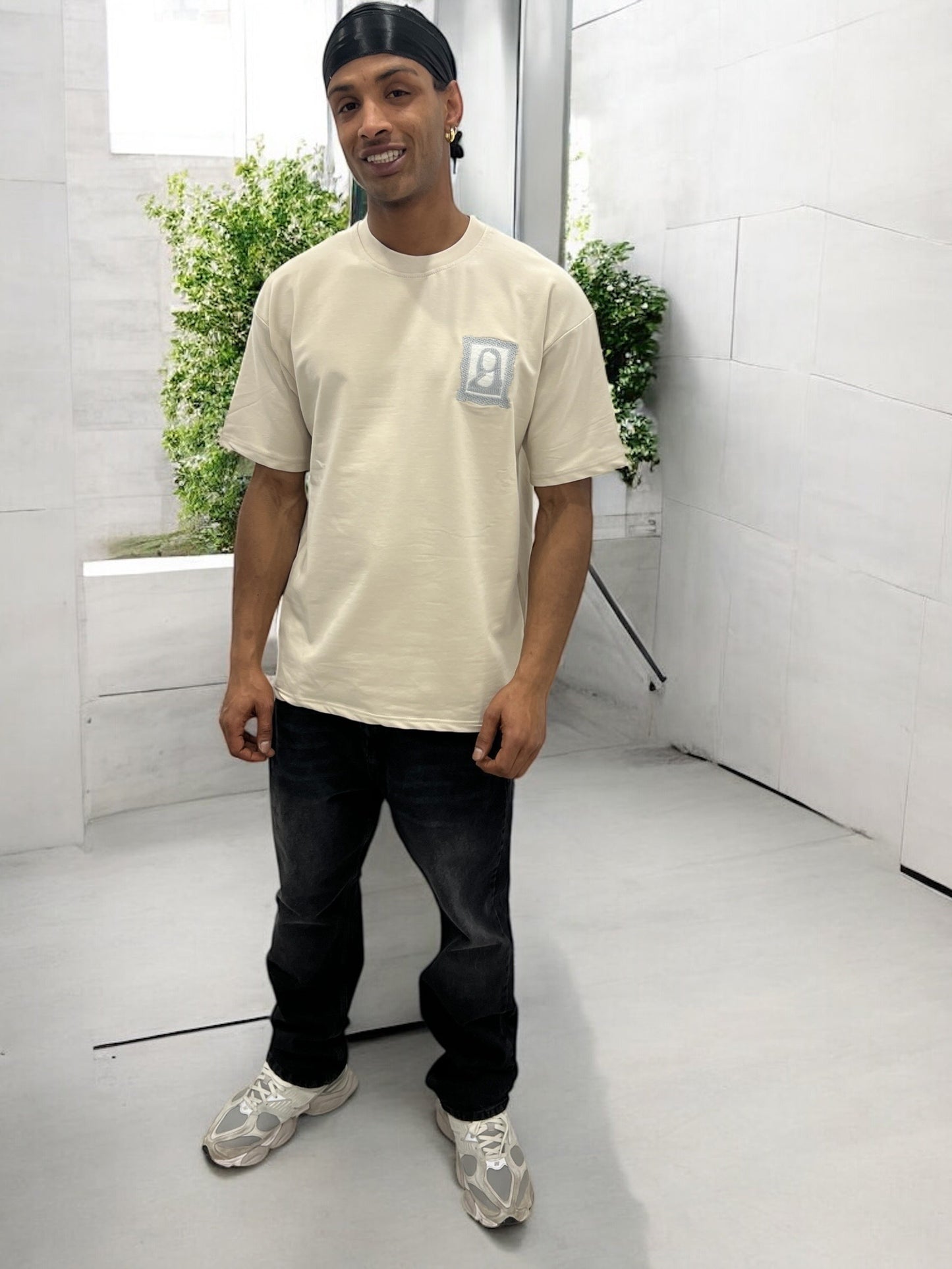 T-shirt Art Class – Mona Stylisée (Beige)