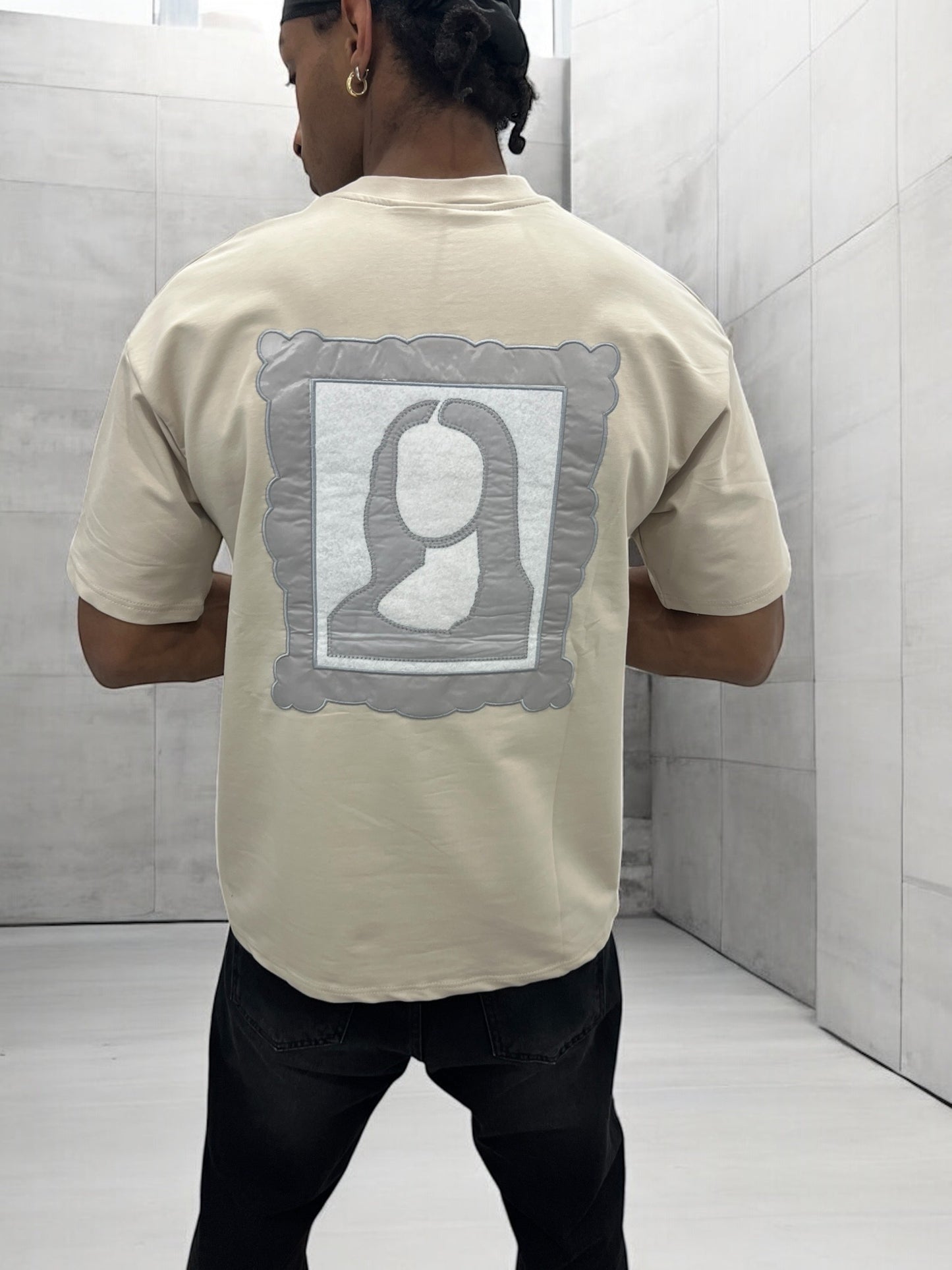 T-shirt Art Class – Mona Stylisée (Beige)
