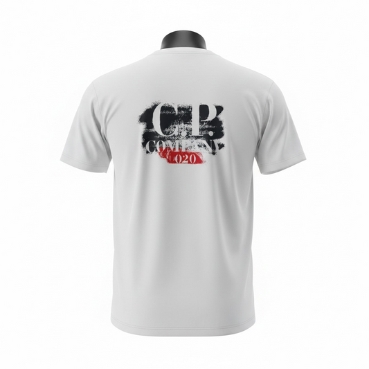 CP COMPANY - T-Shirt Blanc Cassé