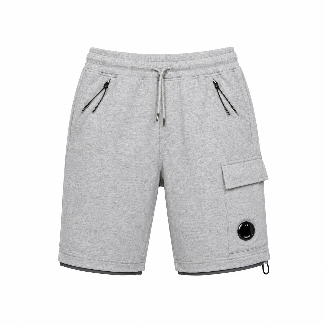 CP COMPANY - Short Gris Chiné Clair