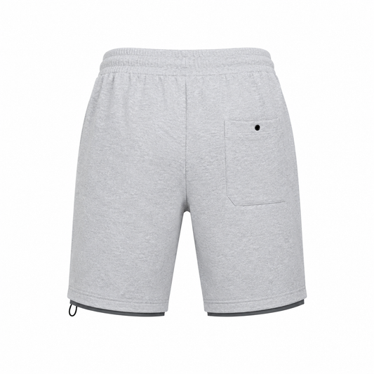 CP COMPANY - Short Gris Chiné Clair