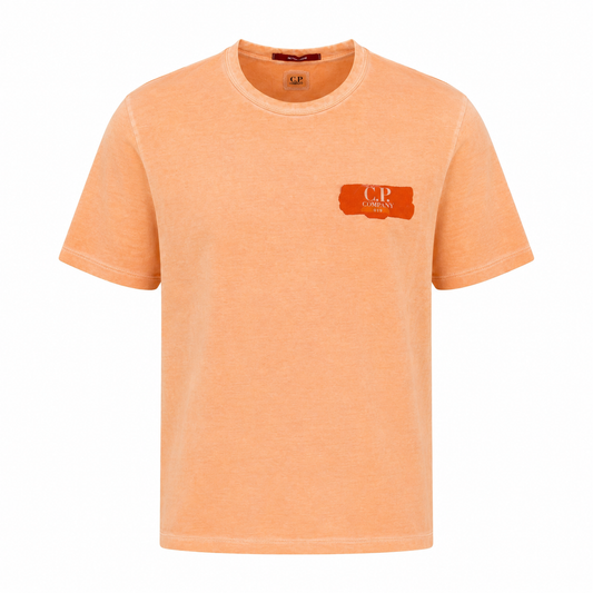 CP COMPANY - T-Shirt Orange Pastel