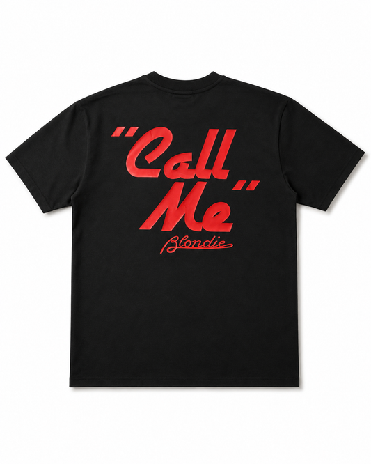T-shirt "Call me Blondie" Noir et Rouge