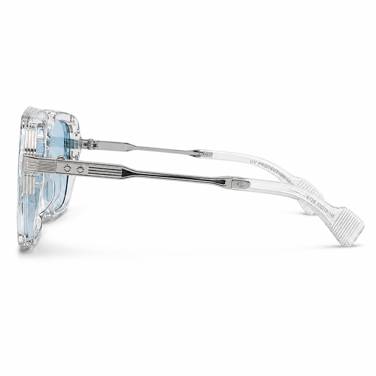 Lunettes de Soleil  Transparentes Bleu Glacier UV400 – Homme & Femme