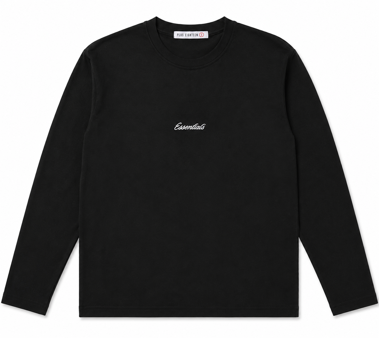 T-Shirt ESSENTIALS - Manche Longue Noir