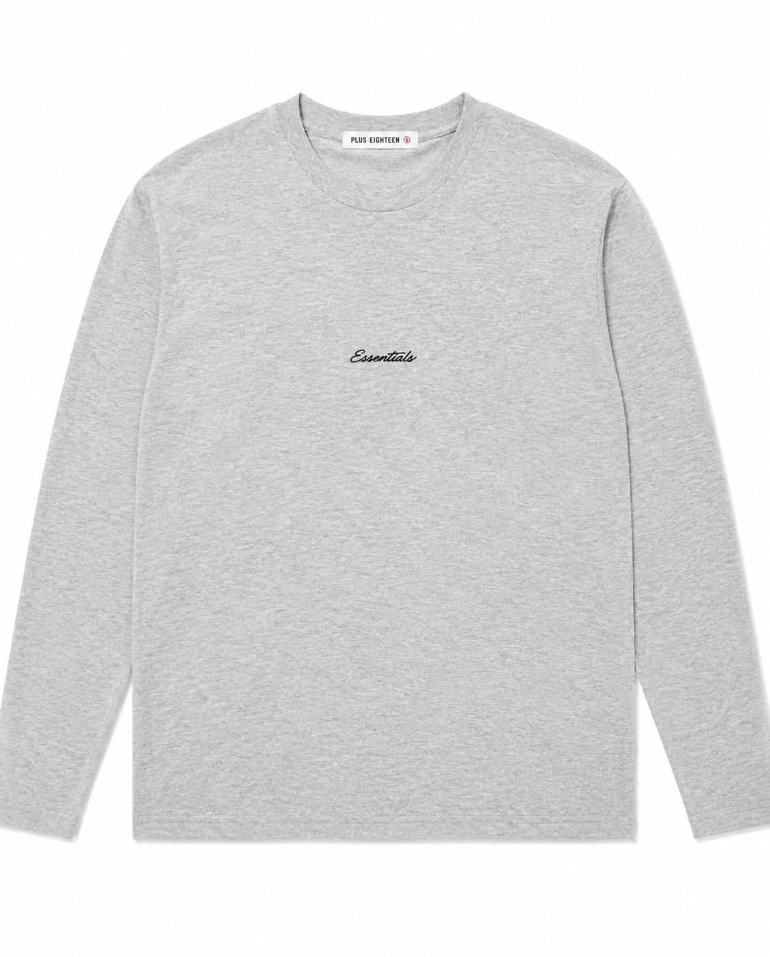 T-Shirt ESSENTIALS - Manche Longue Gris chiné