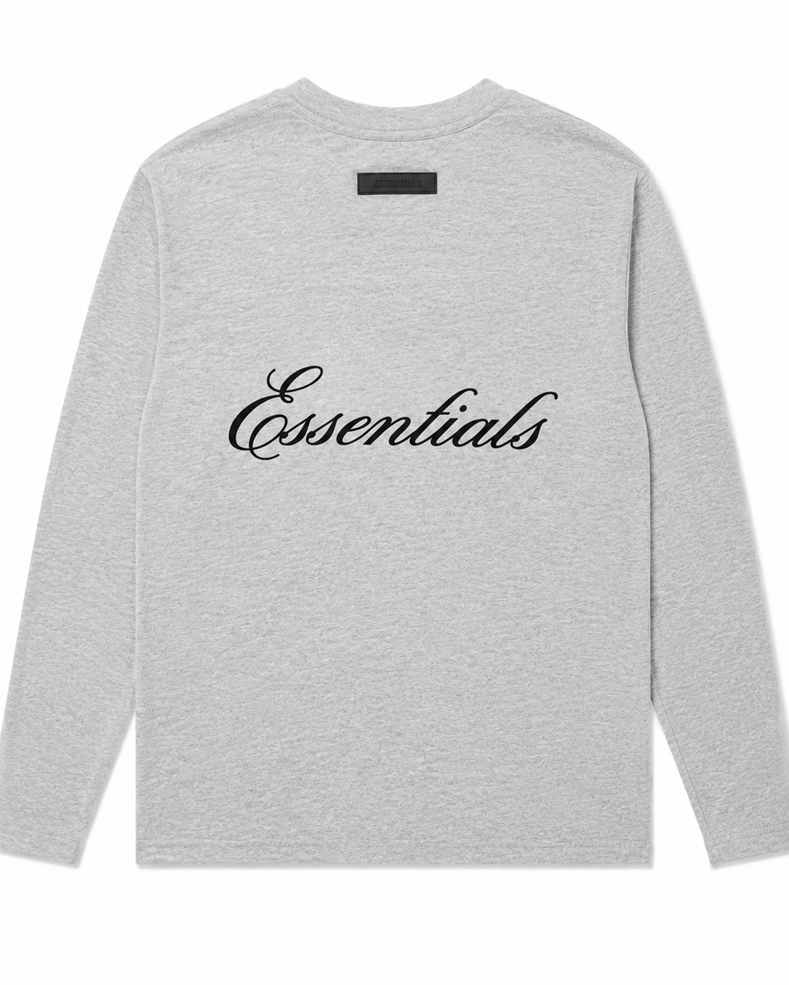 T-Shirt ESSENTIALS - Manche Longue Gris chiné