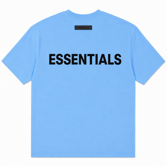 Ensemble ESSENTIALS Homme Sky Blue | T-Shirt Oversize + Short Premium
