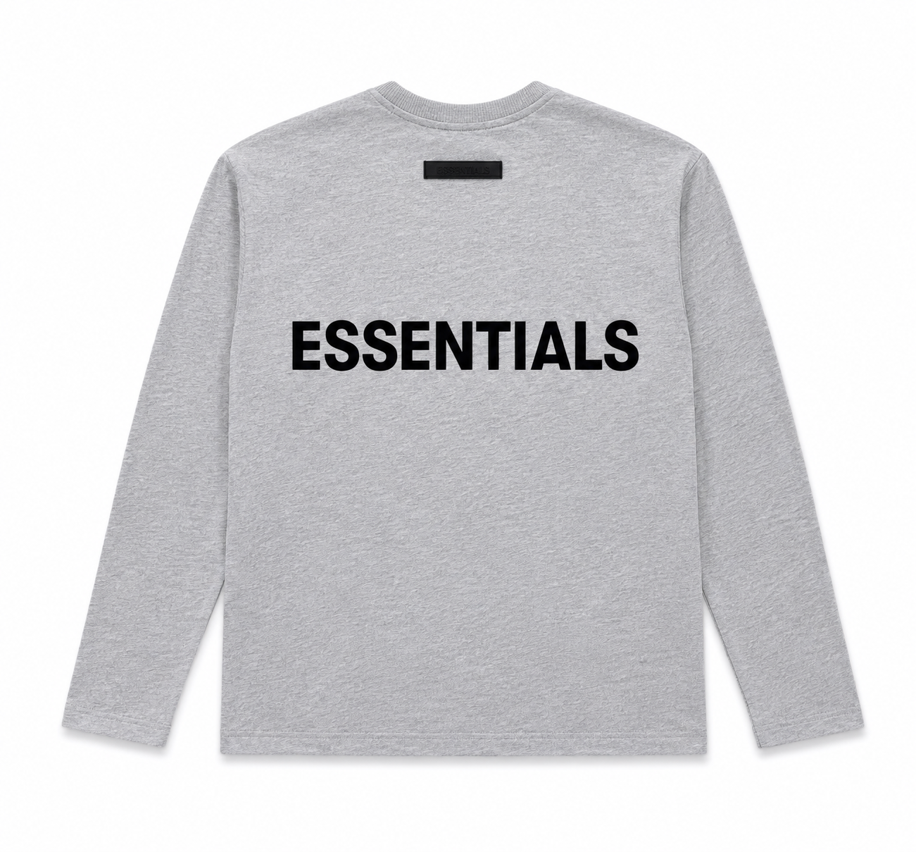 Ensemble ESSENTIALS - T-shirt Manche Longue & Jogging Gris chiné