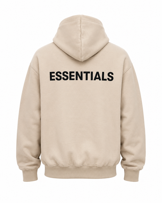 ESSENTIALS – Ensemble Sweat à Capuche & Jogging Beige
