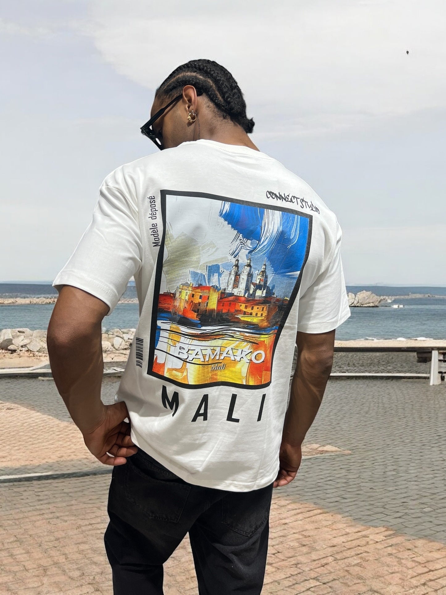 T-shirt ‘’Mali - Bamako ‘’ 🇲🇱 - Blanc