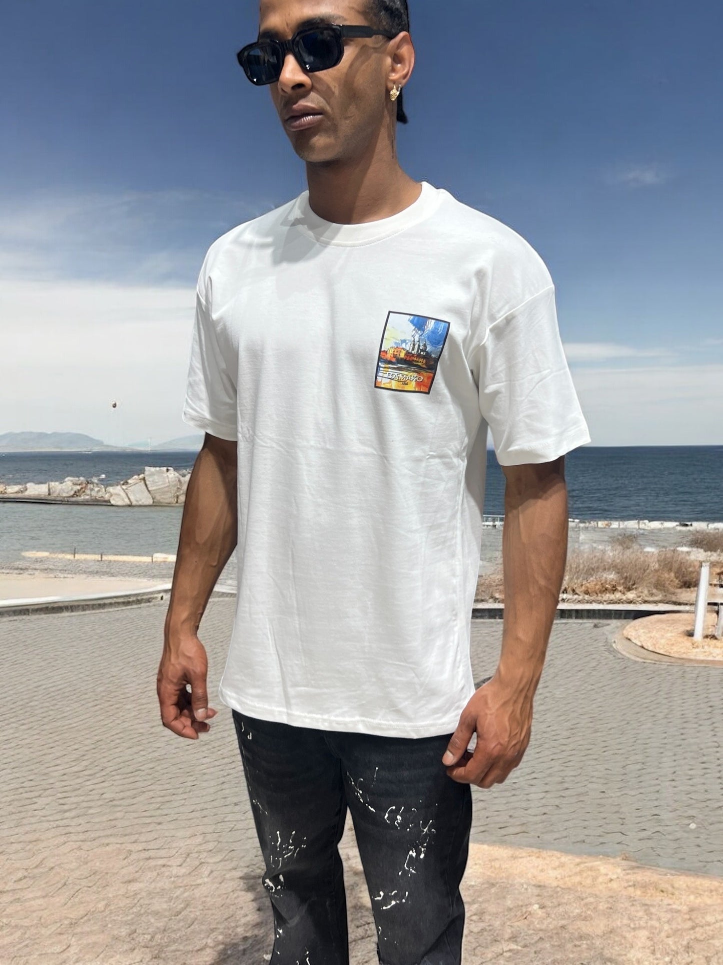 T-shirt ‘’Mali - Bamako ‘’ 🇲🇱 - Blanc