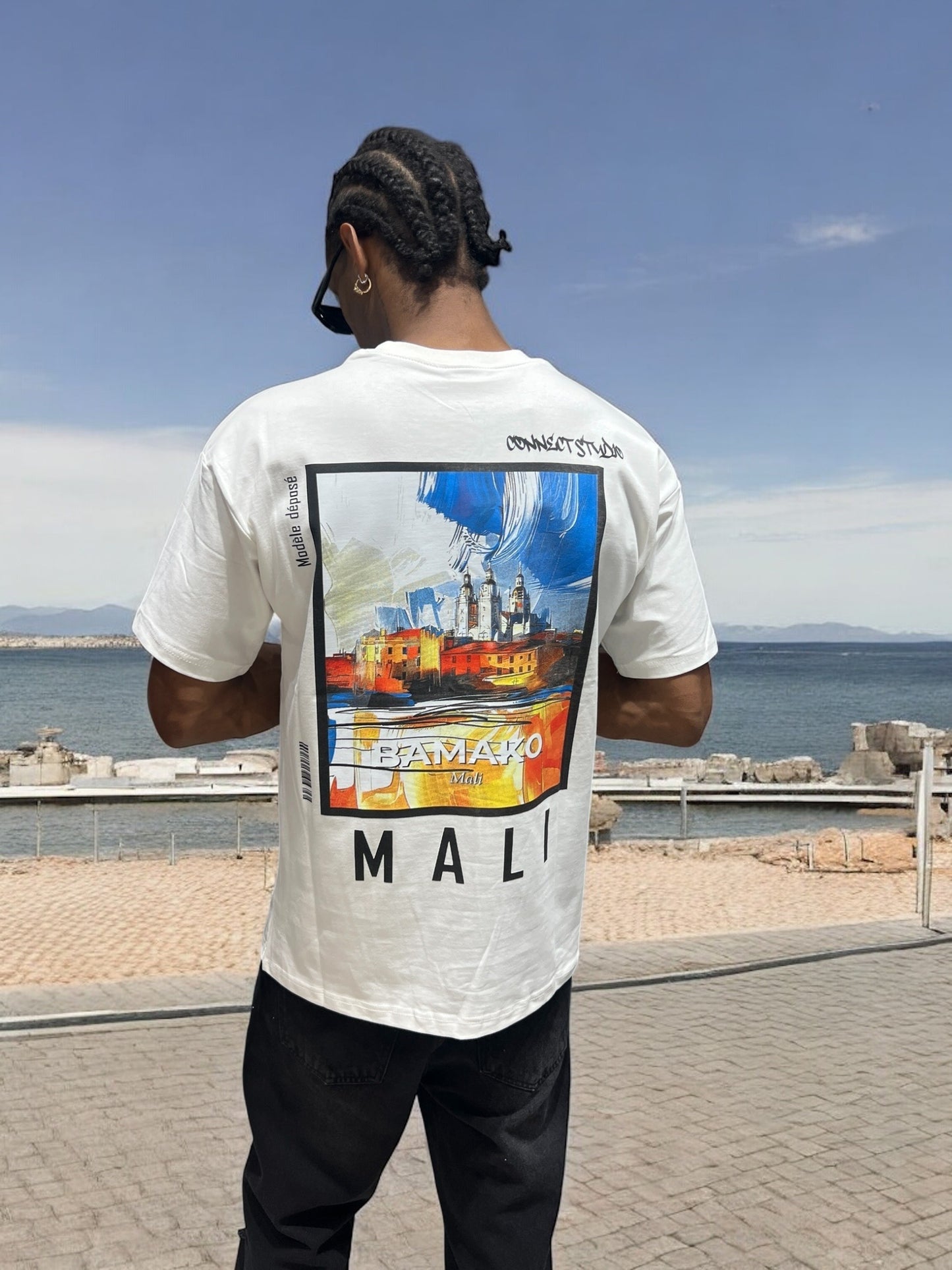 T-shirt ‘’Mali - Bamako ‘’ 🇲🇱 - Blanc
