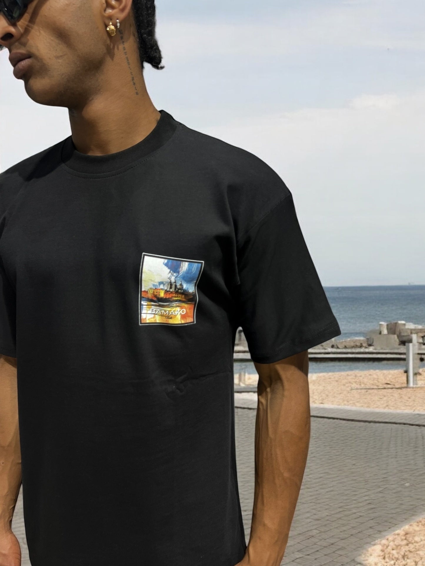 T-shirt ‘’Mali - Bamako ‘’ 🇲🇱 - Noir