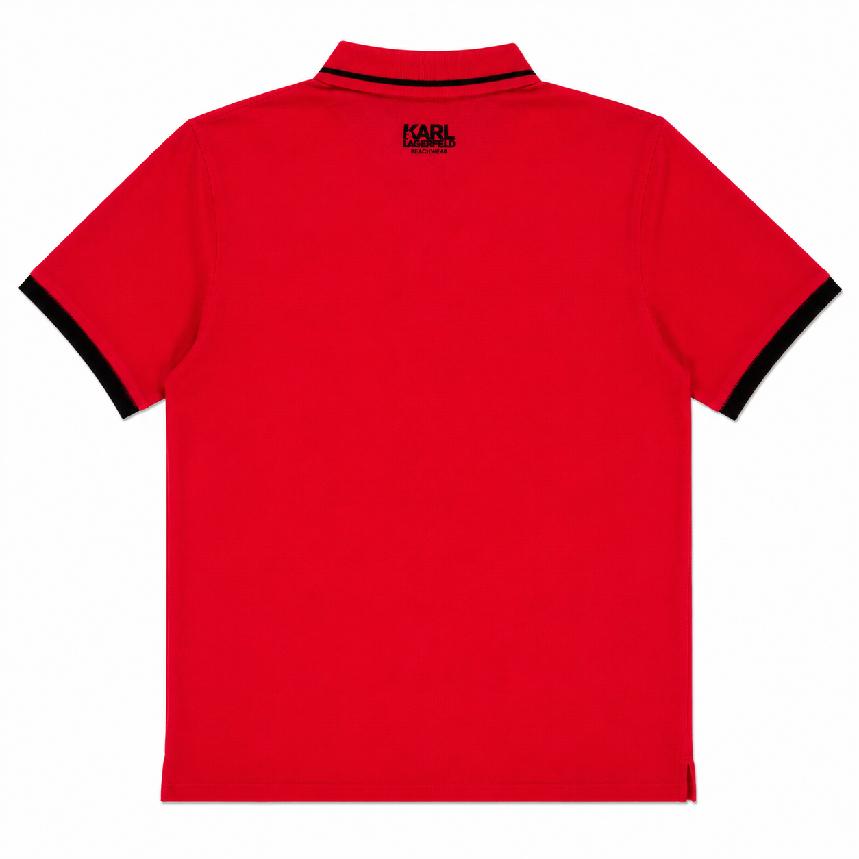 Polo Karl Lagerfeld Beachwear Rouge Noir Homme
