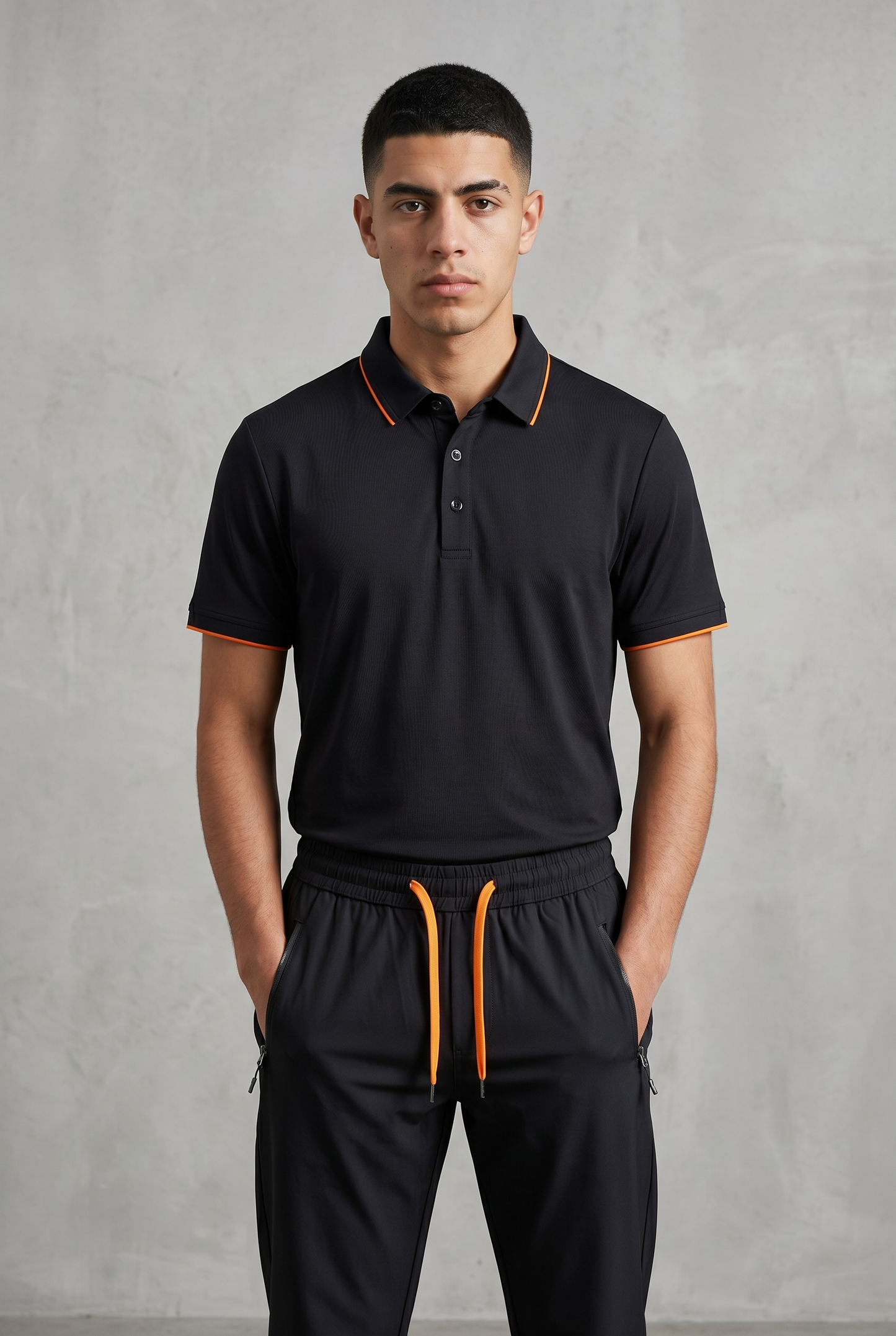 UNTRACED SUMMER TECH SET Noir Orange – Ensemble Technique Été Homme