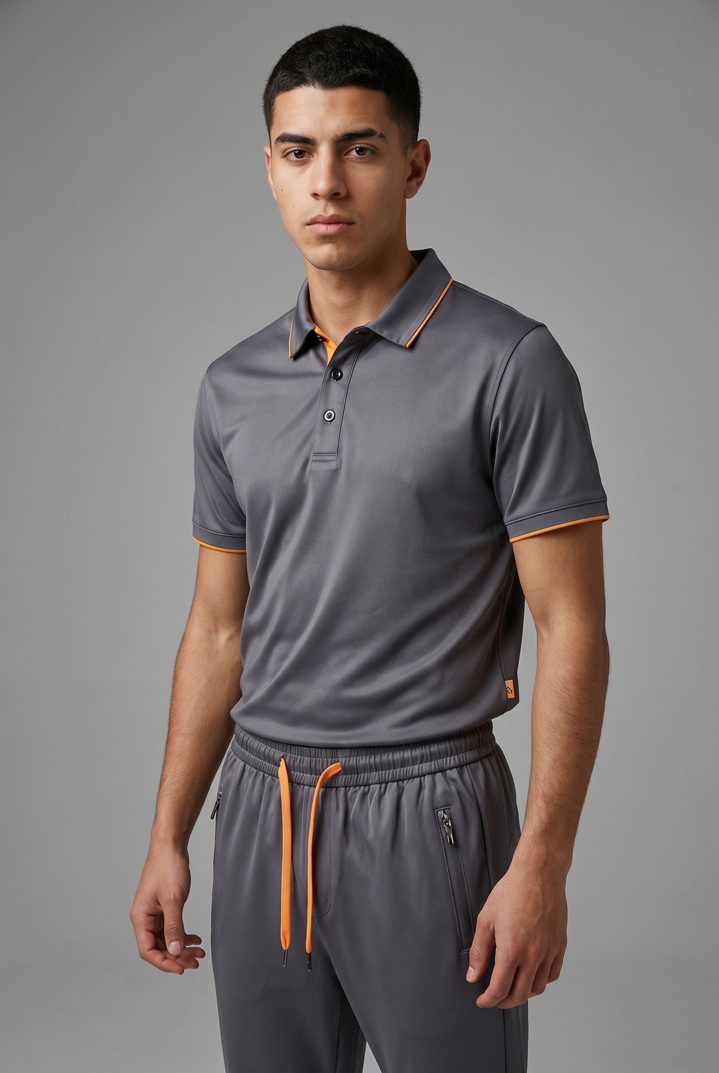 UNTRACED SUMMER TECH SET – Gris Anthracite / Orange | Ensemble Technique Ultra Léger Été