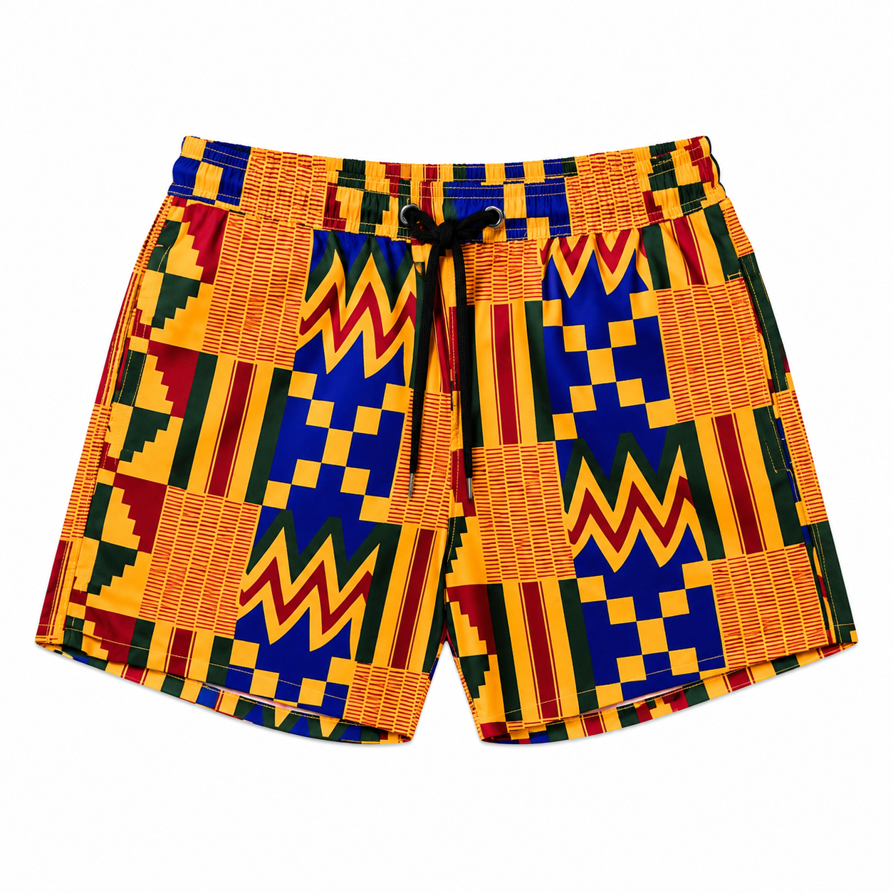 Dollars & Dreams Paris – Short de Bain Kente Royal Multicolore