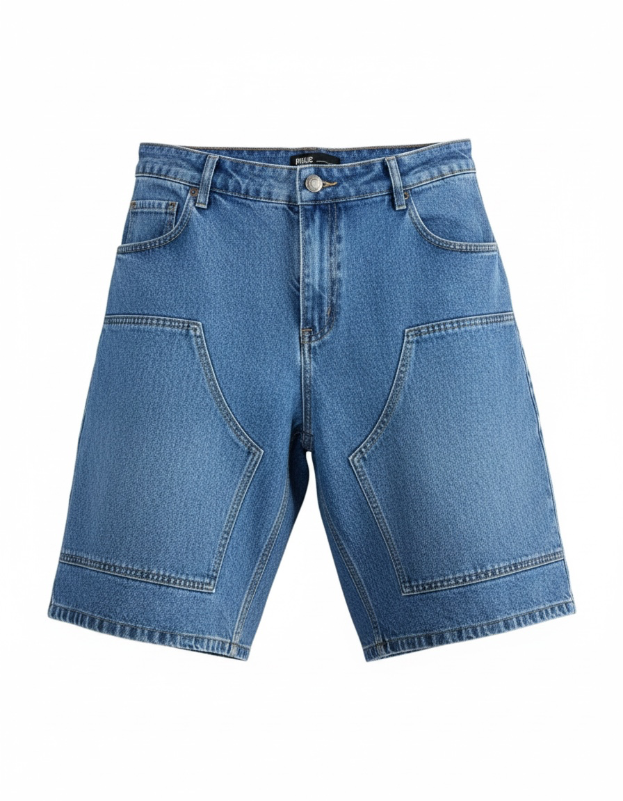 Short Bermuda Public Denim Bleu Vintage Homme – Denim Premium Stretch