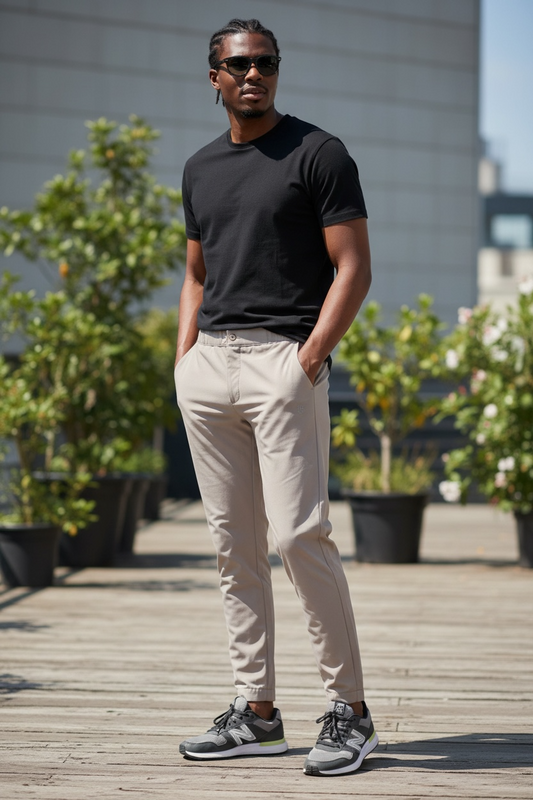 Bill Tornade Paris - Pantalon Tech Jogger - Strech - Élégant- RÉF : 17751