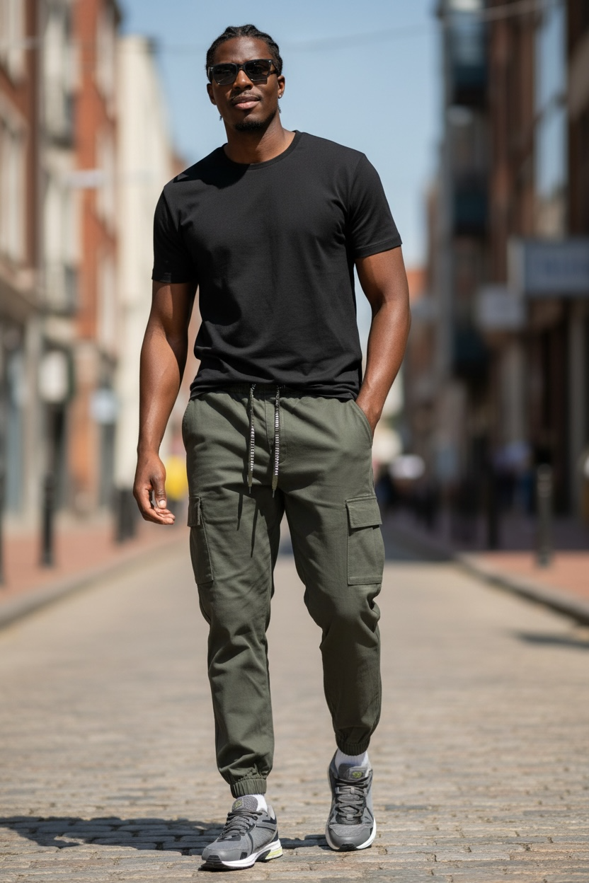 Bill Tornade Paris - Pantalon Cargo Jogger – Stretch – RÉF : 24506