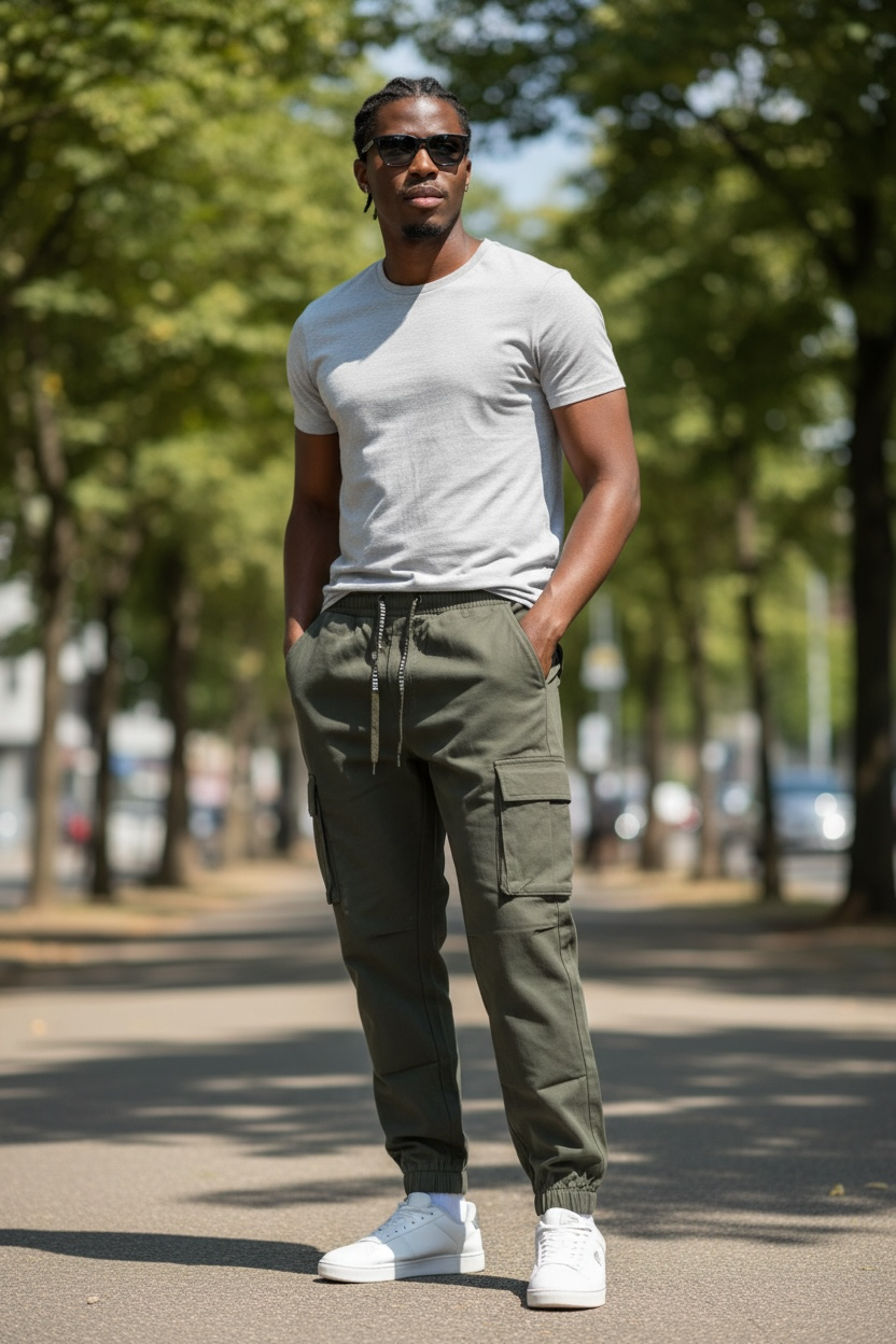Bill Tornade Paris - Pantalon Cargo Jogger – Stretch – RÉF : 24506