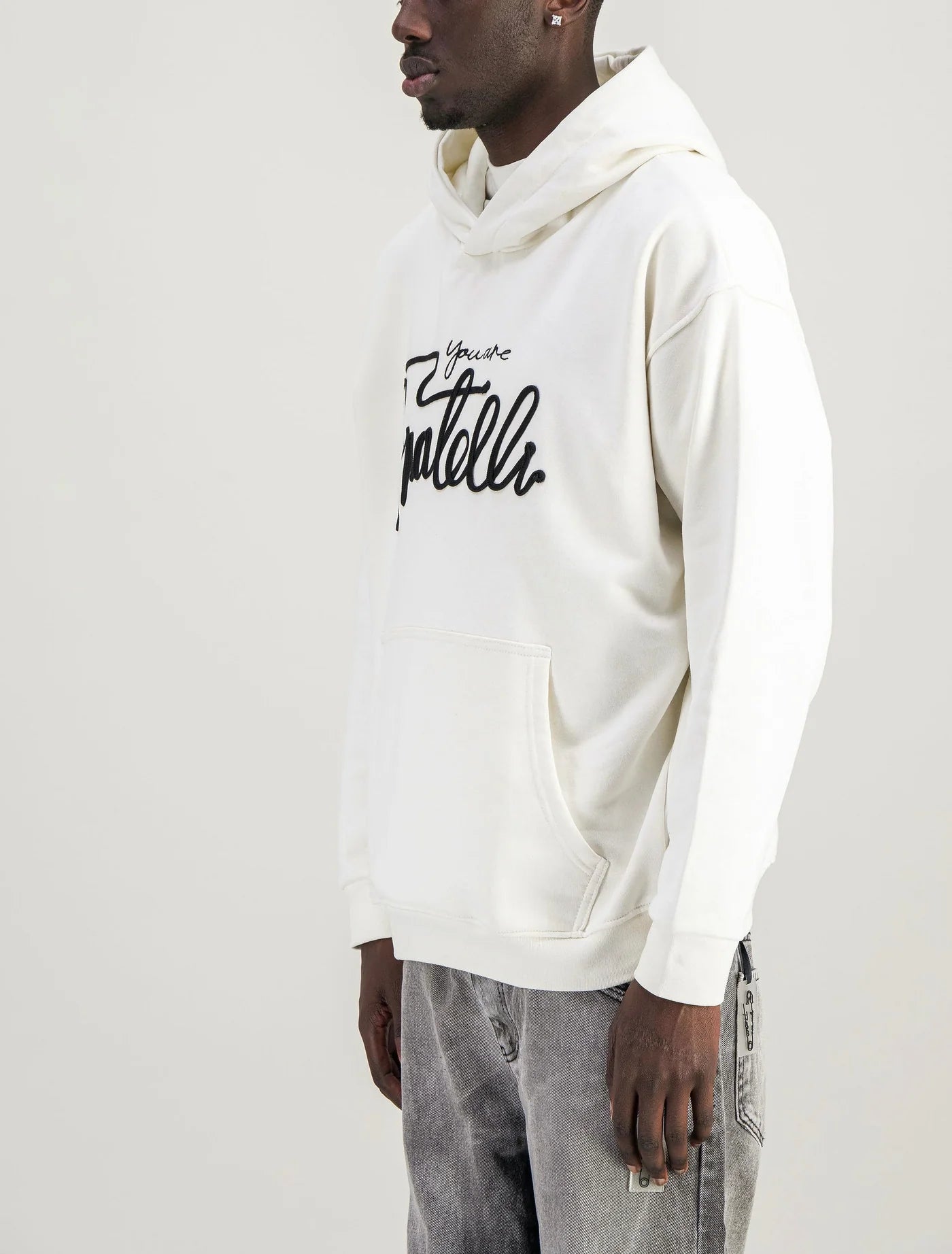 ALEXANDRO FRATELLI - SWEAT OVERSIZE - LACET SIGNATURE  - Blanc