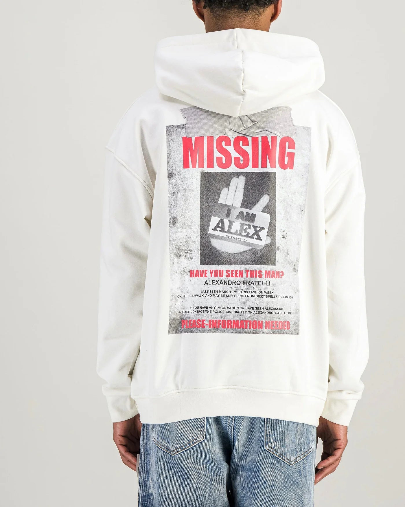 ALEXANDRO FRATELLI - SWEAT OVERSIZE - MISSING  - Blanc