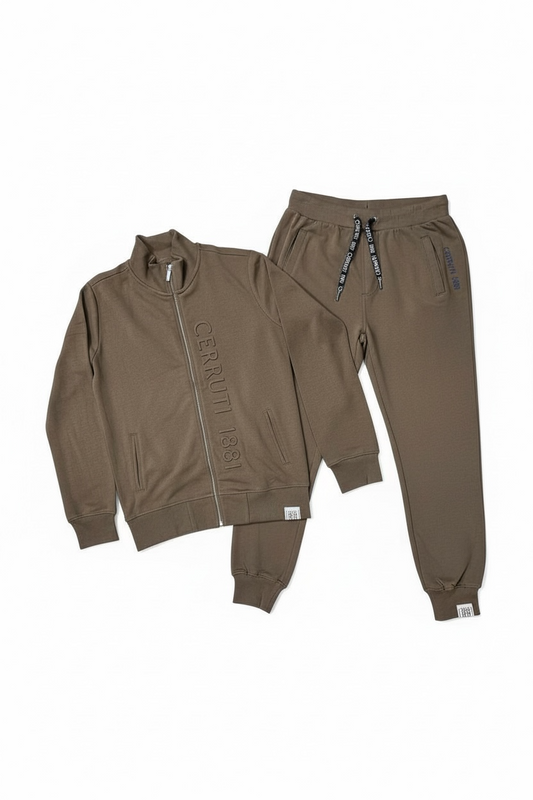 CERRUTI 1881 - Ensemble Jogging Sans Capuche - Kaki