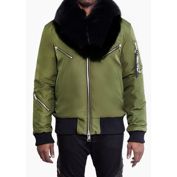 RICHARD VALENTINE - BOMBER SATIN - MATTEO - KAKI