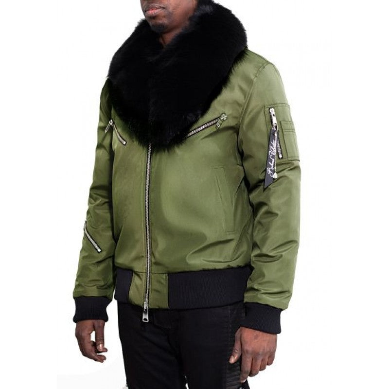RICHARD VALENTINE - BOMBER SATIN - MATTEO - KAKI