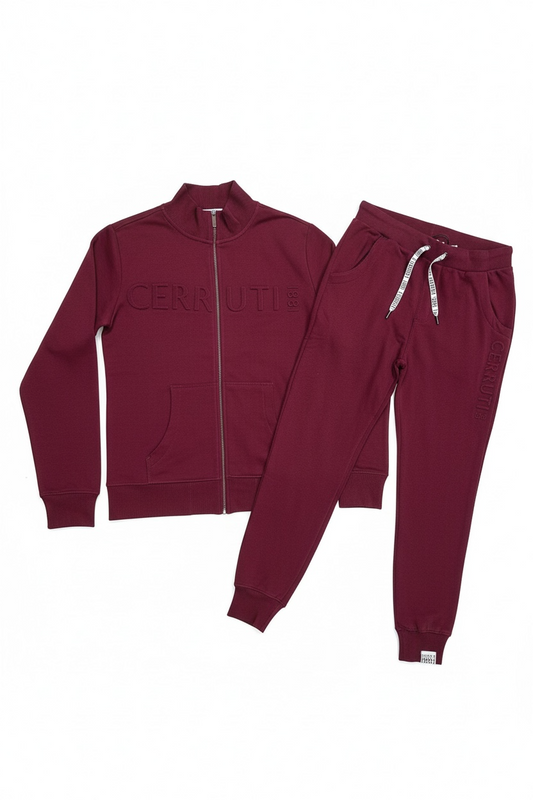 CERRUTI 1881 - Ensemble Jogging Sans Capuche - Bordeaux
