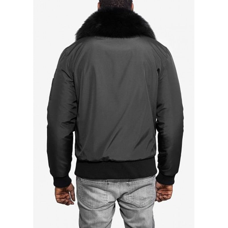 RICHARD VALENTINE - BOMBER SATIN - MATTEO - BLACK