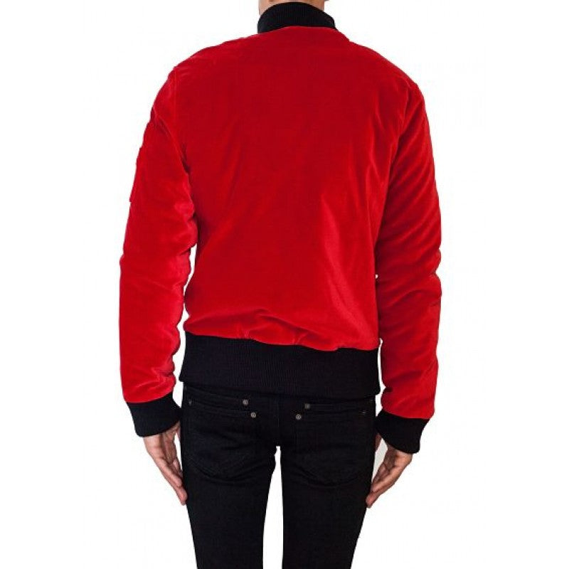 RICHARD VALENTINE - BOMBER MANLEY - VELOURS ROUGE