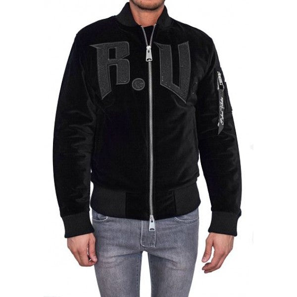 RICHARD VALENTINE - BOMBER MANLEY - VELOURS NOIR