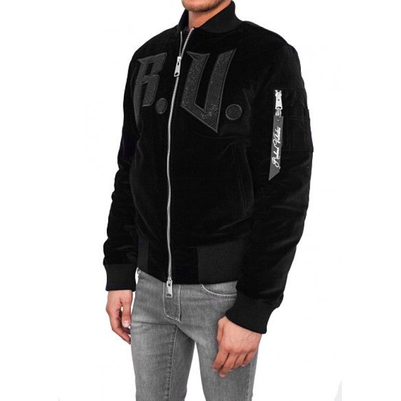 RICHARD VALENTINE - BOMBER MANLEY - VELOURS NOIR