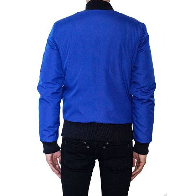 RICHARD VALENTINE - BOMBER MANLEY - SATIN BLEU