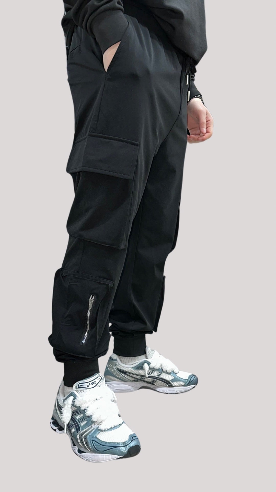 PANTALON CARGO MULTI POCHES - Noir