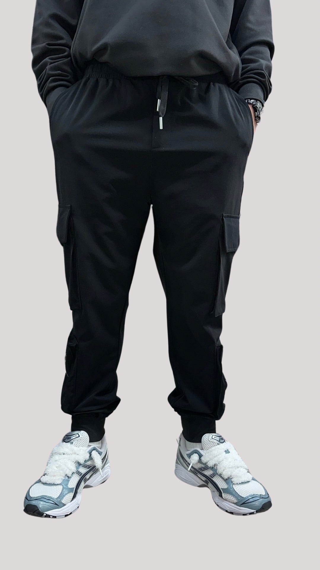 PANTALON CARGO MULTI POCHES - Noir