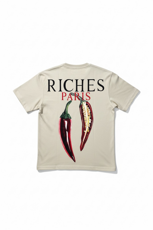 T-shirt Riches Paris Beige Réf:RCH-863 (Piment)