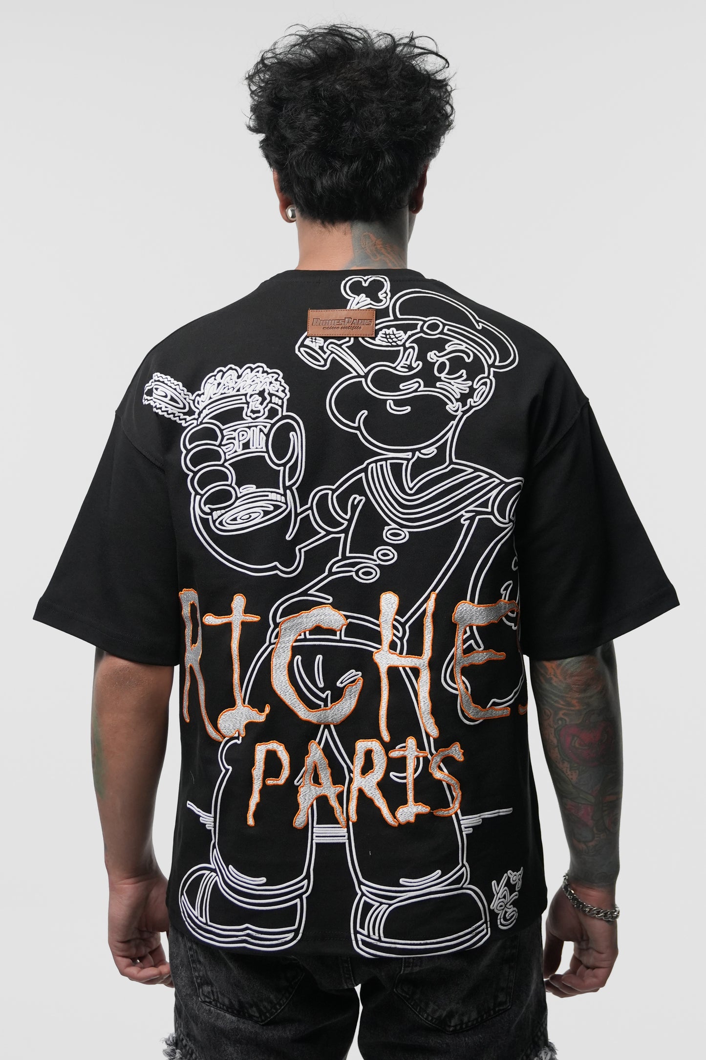 T-shirt Riches Paris x Popeye – Broderie Oversize