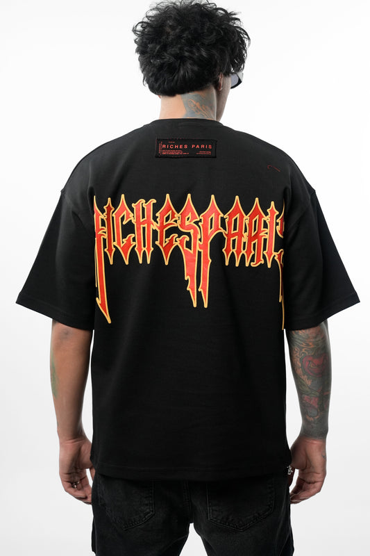 T-shirt Riches Paris Flamme – Streetwear oversize