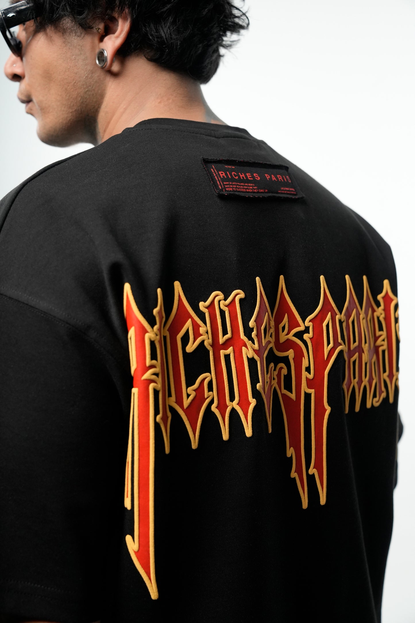 T-shirt Riches Paris Flamme – Streetwear oversize