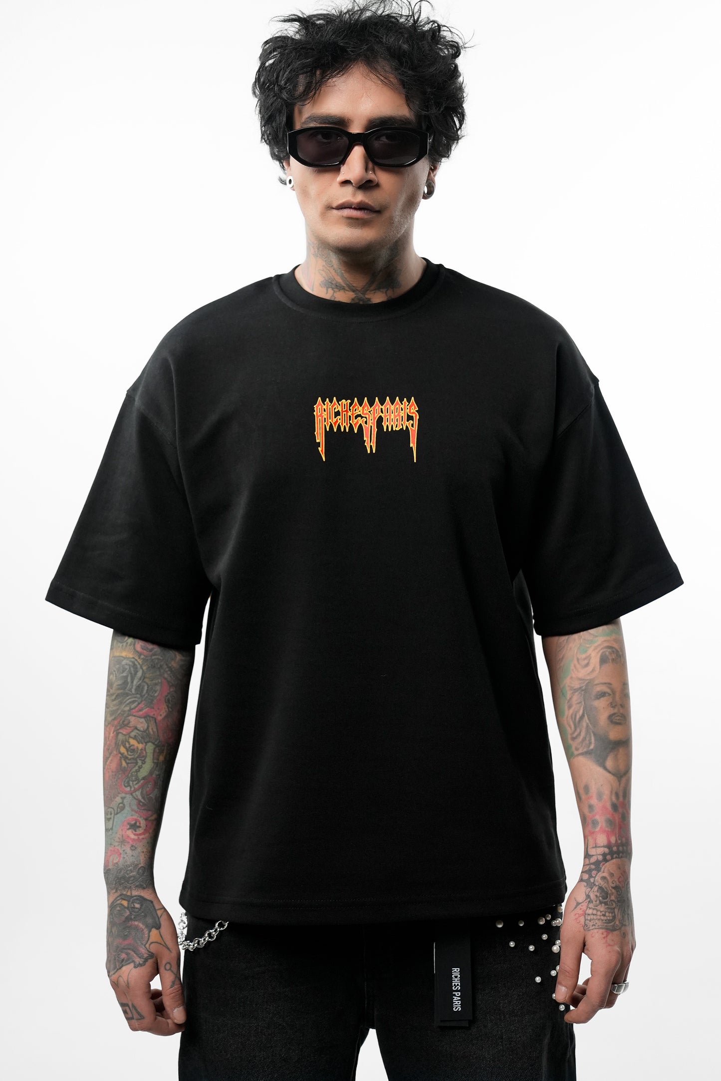 T-shirt Riches Paris Flamme – Streetwear oversize