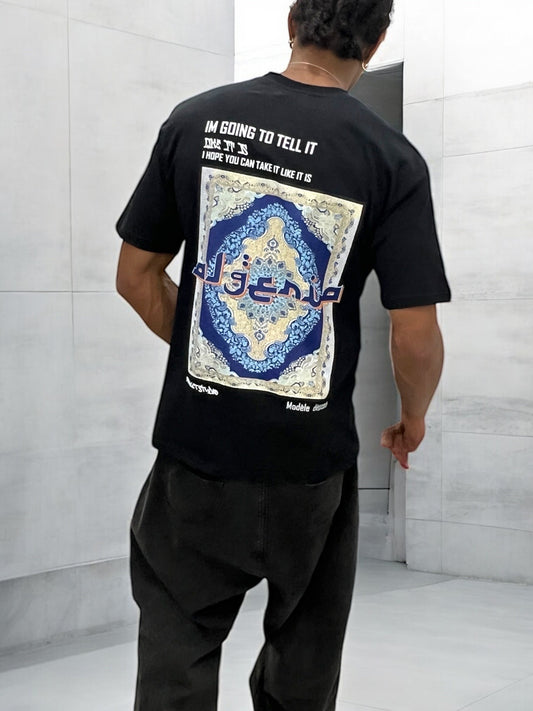 T-shirt ALGERIA TAFSIR AL-AHLAM - noir